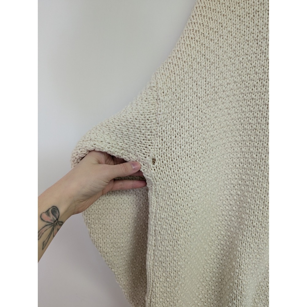Vintage North Bay Outfitters Fisherman Sweater Made in USA Heavy Knit Ivory M - Picture 8 of 8